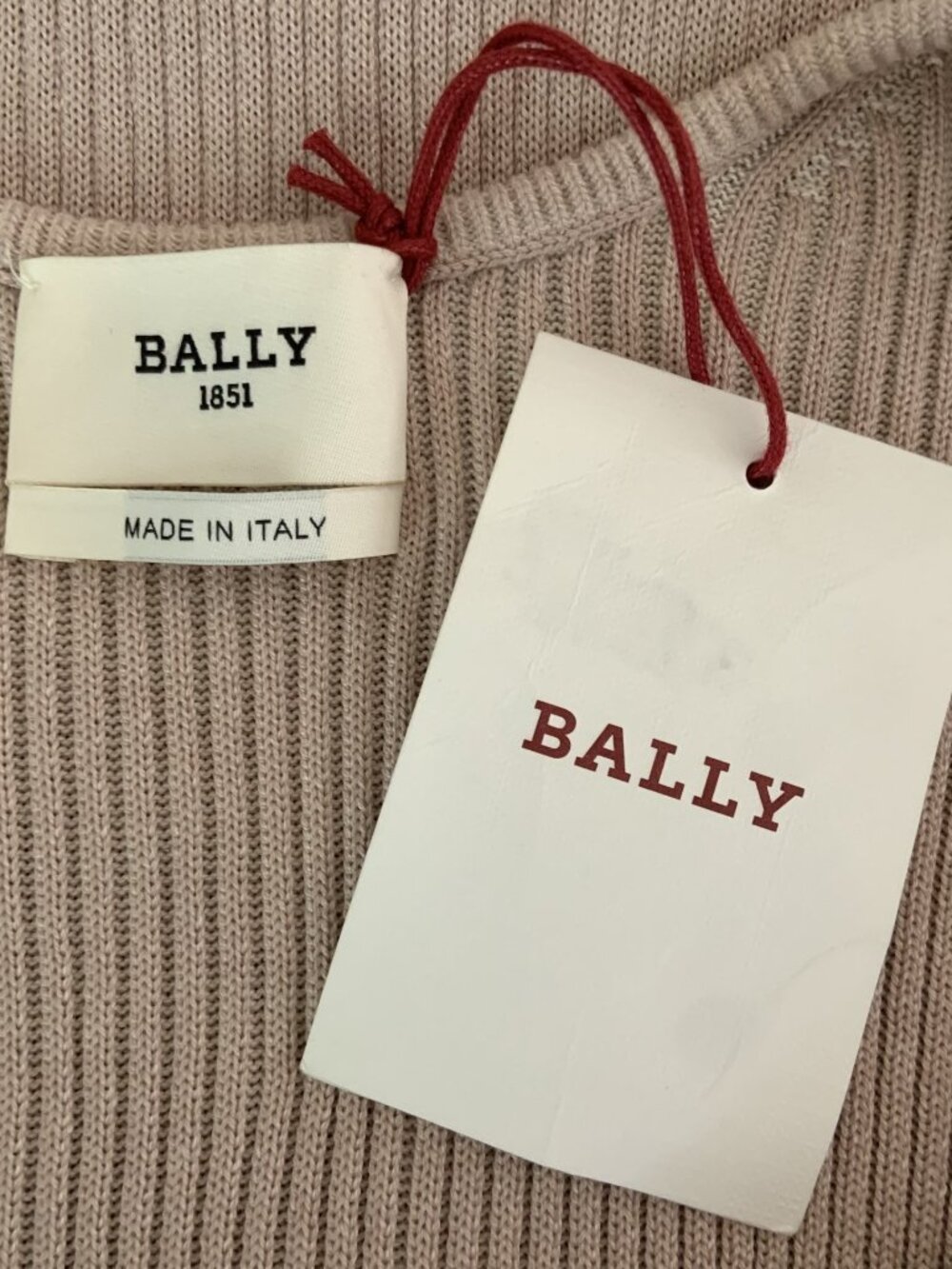 NWT Bally Silk Cotton Blend Midi Dress - Picture 5 of 7